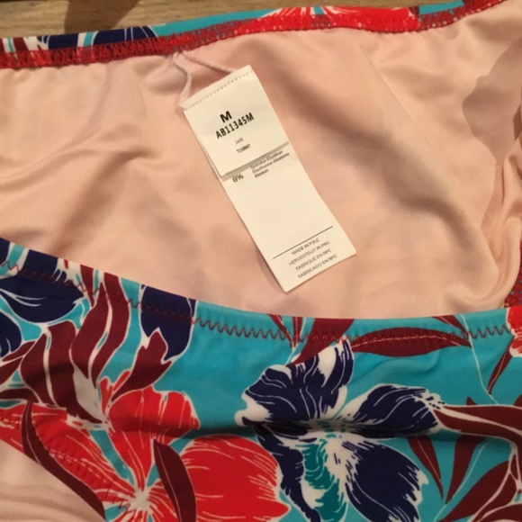 Women's Red Floral Bikini Bathing Suit - Picture 7 of 7